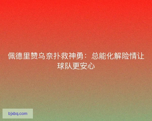 佩德里赞乌奈扑救神勇：总能化解险情让球队更安心